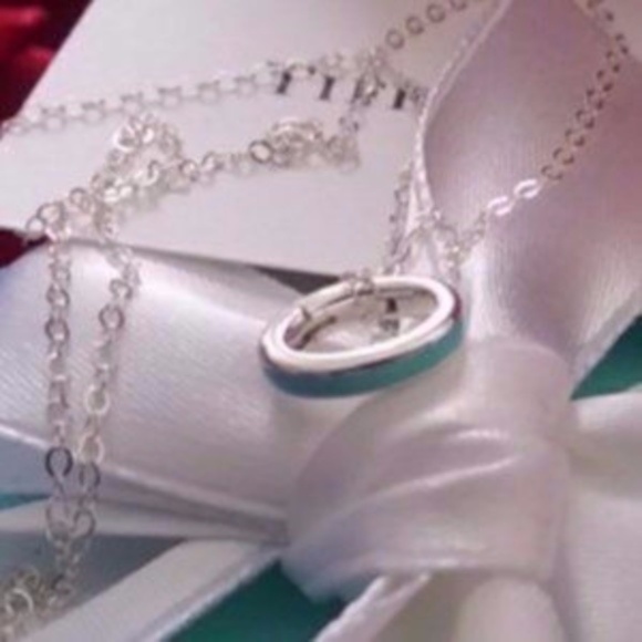 Jewelry - Authentic Oval Tiffany Turquoise Charm NWT